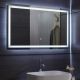 Aquamarin Oglindă de baie cu iluminare LED, 100 x 60 cm
