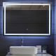 Aquamarin Oglindă de baie cu iluminare LED, 100 x 70 cm