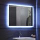 Aquamarin Oglindă de baie cu iluminare LED, 100 x 60 cm