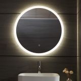 AQUAMARIN Oglindă de baie LED rotundă, 70 cm