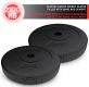 Set discuri fitness 20 kg, plastic, orificiu 31 mm, 2 bucăți