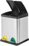 Jago Coș de gunoi pentru deșeuri separate 16 L, din oțel ino