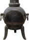 Jago Șemineu de grădină de exterior din fontă, 43 x 43 x 108
