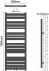 AQUAMARIN Radiator vertical pentru baie 160x60 cm, antracit