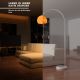 Jago Lampă de podea cu arc portocaliu, 130 - 180 cm