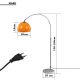 Jago Lampă de podea cu arc portocaliu, 130 - 180 cm
