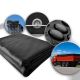 JAGO Tarpaulin 650 g/m², cu ochiuri de aluminiu, negru, 5 x
