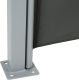 JAGO paravan  lateral extensibil,180 x 300 cm,antracit,antra