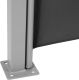 JAGO Paravan lateral extensibil, 180 x 300 cm, negru