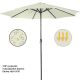 MIADOMODO Umbrelă de soare cu mâner 250 cm, crem