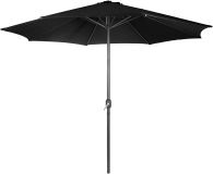 MIADOMODO Umbrelă cu mâner 250 cm, negru