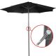 MIADOMODO Umbrelă cu mâner 250 cm, negru