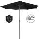 MIADOMODO Umbrelă cu mâner 250 cm, negru