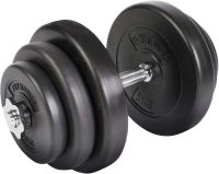 Physionics Halteră de încărcare cu o singură mână, 20 kg
