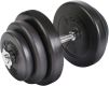 Physionics Halteră de încărcare cu o singură mână, 20 kg