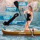 Placă SUP cu fereastră, motiv Ra, 305x76x12 cm, accesorii in