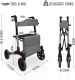 JAGO Cărucior cu patru roți pentru persoanele în vârstă, 67