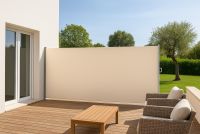 Paravan extensibil, 200 x 500 cm, bej