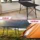 MIADOMODO Masă de camping pliabilă, 90 x 45 x 53 cm