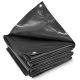 Prelată rezistentă 2x3 m, PVC, antracit, 650g/m², protecție