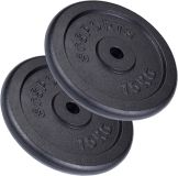Discuri fontă 30 kg ScSPORTS, set 2 bucăți, orificiu 30 mm