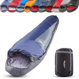 Sac de dormit ușor pentru camping, 230x82cm, 2 straturi, ală