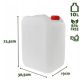 Canistră apă 10L plastic, fără BPA, camping, outdoor, port