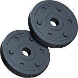 Set discuri 2x1,25 kg ScSPORTS, plastic, pentru haltere 30mm