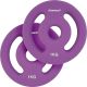 Discuri fitness neopren 2x1kg, violet, mâner, 30mm, ScSPORTS