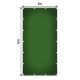 JAGO Prelata 650 g/m², ochiuri de aluminiu, verde, 3 x 6 m