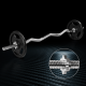 Bară curbată pentru biceps MOVIT SZ, 120 cm, crom, 7 kg