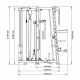 Stație fitness Multipress 9.1 cu bancă ajustabilă, structură