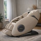 Maxxus Scaun de masaj MX 12.0z, șampanie, 150 x 80 x 122 cm