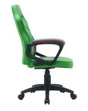Scaun de birou ergonomic, verde cu elemente mov