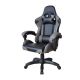 Scaun de birou ergonomic cu perne, negru-gri