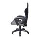 Scaun de birou ergonomic cu perne, negru-gri