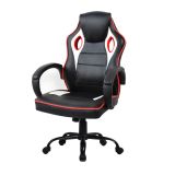 Scaun de birou cu mecanism de înclinare, negru