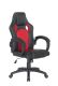 Scaun de birou ergonomic, roșu-negru