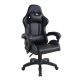 Scaun de birou ergonomic cu perne, negru