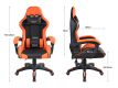 Scaun de gaming ergonomic Racing Supreme Pro, negru și porto
