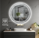 Oglindă baie LED 70 cm, rotundă, cu dezaburire și lumină
