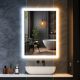 IREDA Oglindă de baie cu iluminare LED, 80 x 60 cm