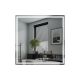 IREDA Oglindă de baie cu iluminare LED, 80 x 80 cm