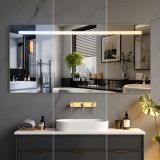 Oglindă de baie IREDA LED cu iluminare, 90 x 70 cm
