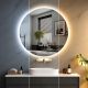 IREDA Oglindă de baie cu iluminare LED, rotundă, 70 cm