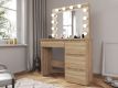 Masă cosmetică cu iluminare, 94 cm, culoare  stejar sonoma