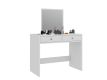 Măsuță de toaletă albă cu oglindă pentru machiaj – 2 sertare