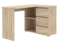 Birou pentru computer colțar sonoma cu sertare