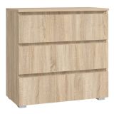 Comodă cu sertare 80 cm, dub sonoma