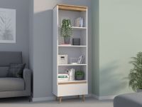 Polita deschis, 197 x 65 x 37 cm, alb